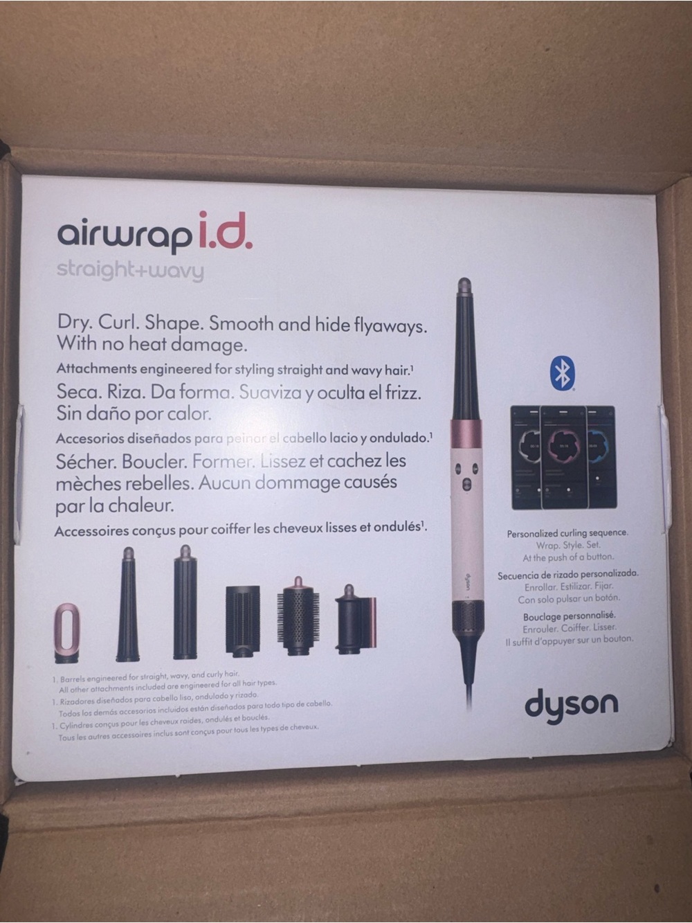 Dyson Airwrap i.d. multi-styler and dryer in plum and copper